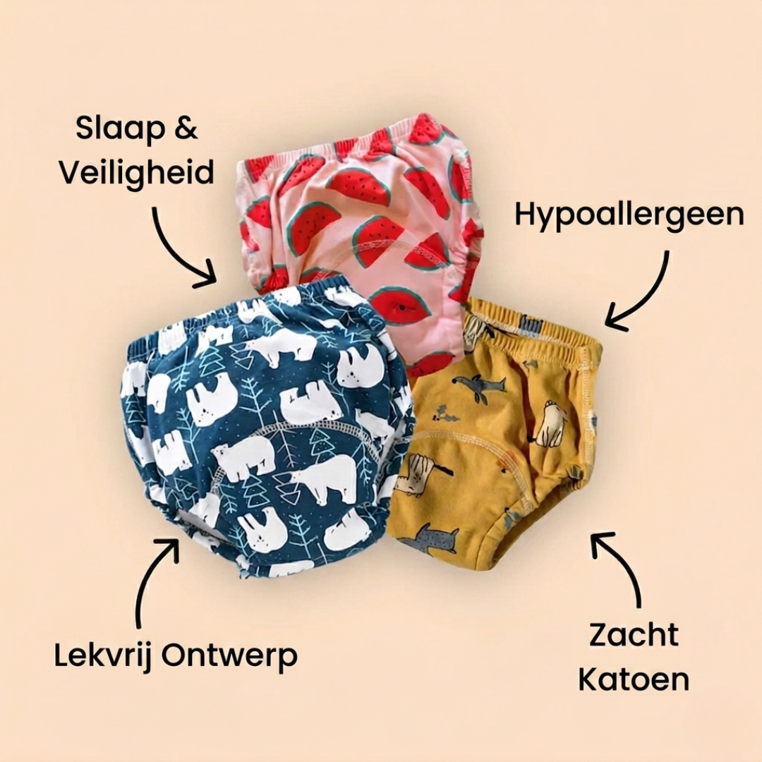 Absorberende Potjestraining Broekjes - Wasbaar & Herbruikbaar