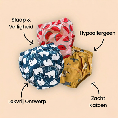 Absorberende Potjestraining Broekjes - Wasbaar & Herbruikbaar